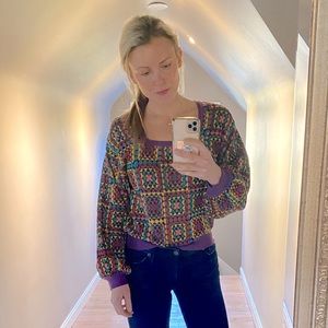 Farm Rio for Anthropologie sweater. XS.